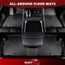 Wayhigh Floor Mats and Cargo Liner for Kia Seltos 2024 2025 2026 S/LX/EX/X-LineNot SX All Weather TPE Car Mats for Seltos Accessories(Only U.S.A. & Canada) Cargo Tray in The Highest Position