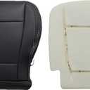 Driver Side Bottom Replacement Foam Cushion Pad Seat Cover Black Fit for Ford F250 F350 F450 F550 Lariat, XLT with Leather, FX4, Single-Cab, Quad-Cab & Crew-Cab 2017 2018 2019 2020 2021 2022