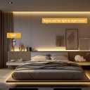 COB LED Strip Light 16.4ft, Dimmable 2300K-6500K White CCT Tunable, DC 24V Cuttable LED Tape Light, High Density 3040 LED 36W CRI 90, APP Remote Control, Music Mode, For Home DIY, Living Room, Bedroom