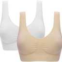 Women's Comfort Workout Sports Bra Low-Impact Activity Sleep Bras Size 4XL