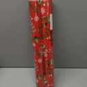 Retrify Red Wrapping Paper Roll - Metallic Gold Foil Bells, Berry and White Snowflake Mini Roll Gift Wrap Paper for Christmas New Year Festive Decoration - 17 Inches x 32.8 Feet