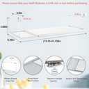 Expandable Under Cabinet Shelf, Extendable Under Shelf Storage with 0.94 Inches Thick Clips for Pantry Cabinet, Laundry Room, Shoe Rack.(White, 1 Pack, Interior: 3.66" H x 8.26" D)