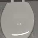 Bemis 7300SLEC Slow Close Toilet Seat, Easy Clean Hinges and Durable Plastic Seat, Made in USA, Elongated, White