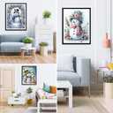 3 Pack Diamond Art Kits for Adults, Christmas Diamond Painting Kits for Beginners, Snowman Diamonds Art Painting Kits, Cute 5D Round Full Drill Crafts Kits Home Decor Gifts 11.8x15.7inch (DP01450)