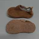 Heiiwarm Toddler Fuzzy Cotton Slippers Non Slip Winter Warm Girls Moccasin Soft Sole Boys Bedroom House Cozy Lightweight Comfy Slippers Brown 10