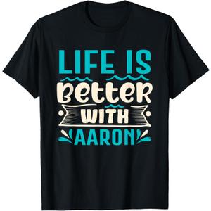 First Name Aaron Birthday T-Shirt Small