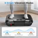 AoraPulse Vibration Plate Exercise Machine, Vibration Plate for Lymphatic Drainage Weight Loss, 400 Lbs Capacity Full Body Workout Vibrate Fitness Platform for Home Women Men