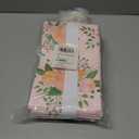 DjinnGlory 25 Pack Small Spring Floral Party Favor Bags with Handles and 25 Tissue Paper for Birthday Wedding Decorations, Pink Paper Gift Bags for Bridal Baby Shower New Moms (9x5.5x3.15 Inch)