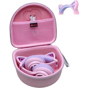 Xanad Bag for Children Headphones with Cat Ear Pink