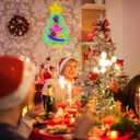 Christmas Tree Neon Light Signs Xmas Trees LED Sign Festival LED Xmas Wall Decorative Light USB Powered for Bedroom Kids' Room Birthday Party Bar Wedding Christmas (15.7 inch)