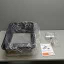 Stainless Steel Cat Litter Box with Lid | XL Extra Large Litter Box for Big Cats | Metal Litter Boxes High Sided | Enclosed Anti-Urine Leakage, Include Litter Mat and All-Metal Litter Scoop (Dark Gray)