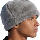 Tactical Beanie Heavy Fleece Watch Hat Winter Army Military Outdoor Hunting Fishing Skull Cap for Men and Women (Gray)