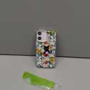 MOSNOVO Case for iPhone 16, [Buffertech 6.6ft Military-Grade Drop Protection] [Anti Peel Off Tech] Clear TPU Bumper Phone Case Cover Design - Black Cat in Garden