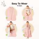 2-Pack Baby Sleep Sacks,Zipper Wearable Blanket-0.5TOG Organic Cotton,Lightweight,Soft Cozy Toddler Sleeping Sack 12-24 months,Easy to Wear Large Newborn Transition Swaddles Sleepsacks(Butterflies, L) (White, L)