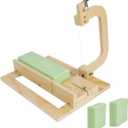 Adjustable Soap Cutter Wire, Wooden Soap Slicer for Handmade Soap Making Candles Trimming Cheese DIY Cutting Making Tool