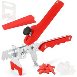 Tile Leveling System with Tile Plier, 300PCS 1/8 Inch Spacers Clips and 100PCS Reusable Wedges, Tile Leveling System Kit for Floor Wall Ceramic Stone Installation