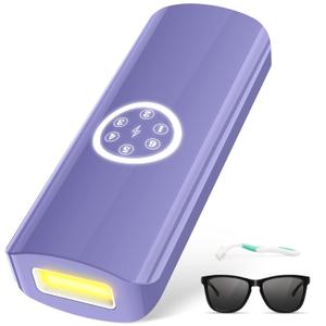 Laser Hair Removal for Women and Men, IPL Hair Remover Device Permanent for Face Body and Bikini, at-Home Laser Hair Removal Device is Safe Effective, Nearly Painless & Long-Lasting Results