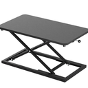 Decoholic Single 24 inch Scissors Lift Keyboard and Mouse Riser, Height Adjustable Standing Desk Converter for Ergonomic Sit Stand Workstations，suitable to hold large/small items (24inch, Black)
