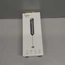 InstaWhisk Milk Frother with Variable Speed, Battery Operated Handheld Coffee Foam Frother Wand, Electric Drink Mixer with Stand & Detachable Double Whisk, Stainless Stirrer for Latte, Matcha, Protein (Black)