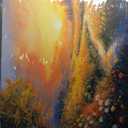 Canvas Wall Art Decor Oversized Wall Art Pictures for Living Room Large Vintage Landscape Wall Art Prints Canvas Art Wall Decor Wildflower River Artwork for Walls Bedroom Home Wall Art Decor 29" X 58"