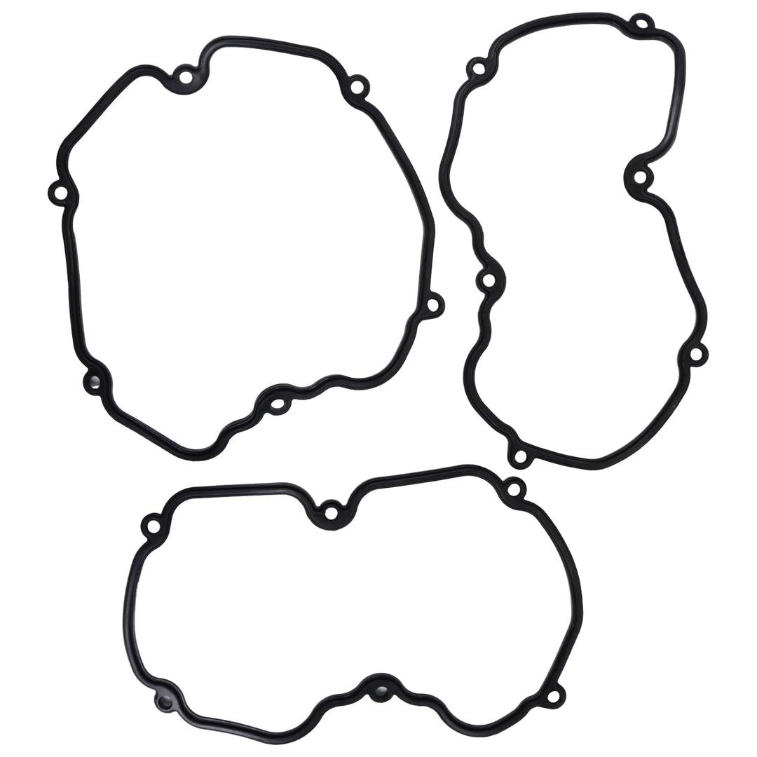 FridayParts 3 PCS Valve Cover Gaskets 242-9537 2429537 Compatible for Caterpillar CAT C15 C18 3406E