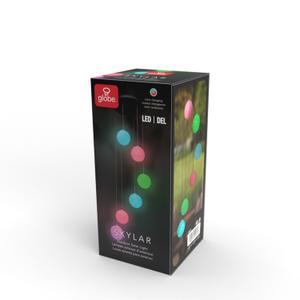 Globe Electric 28.35-in H Matte White Solar Integrated LED Outdoor Wall Light