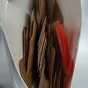 Honoson 100 Set Bookmark Holders Gift Set Kraft Paper Bookmark Sleeves Transparent Self Adhesive Bag DIY Blank Cover Display Cards for Wrapping Small Business Supplies Reading Party Favor