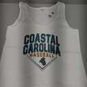 Coastal Carolina Chanticleers Baseball Bullpen White Tank Top S