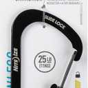Nite Ize SlideLock Carabiner Stainless Steel, Size #3, Black