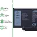 DR02P Laptop Battery Replacement for Dell Latitude 5350 5440 5450 5540 5550 7455 3340 3440 3450 3540 3550 5340 Precision 3480 3490 3580 3590 Series 02X1V9 2X1V9 RXF9T 803W6 WYJ45 11.4V 54Wh