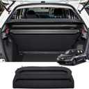 Powerty Cargo Cover for 2015-2019 2020 Honda Fit Accessories Retractable Trunk Cover Security Cover Shielding Cargo Luggage Cover Black