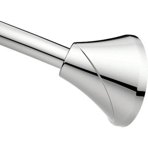 Moen Curved Adjustable Spring Tension No Drill Shower Curtain Rod for Bathroom, Chrome Finish, CSR2172CH