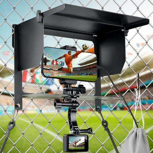 Universal Cell Phone and Camera Mount Kit for Sports Recording, Compatible with iPhone, GoPro, Samsung, Mevo Start, Insta360, Fence Mounting System