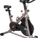 Indoor Cycling Bike - Heavy Duty Stationary Exercise Bike with Adjustable Seat & Silent Resistance System - Workout Bike with Tablet Holder & Comfortable Seat Cushion