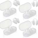 4 Pcs Nose Plugs for Swimming Silicone Waterproof Swim Nose Plugs Swimming Nose Clips with Storage Bag for Adults Kids Beginners, Ensure Comfort and Safety in Pool