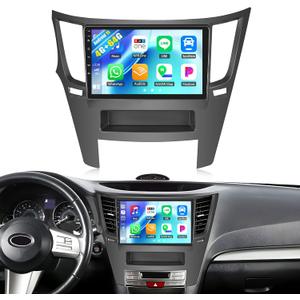 [4G+64G] Car Radio for Subaru Outback Legacy 2010-2014 with Wireless CarPlay Android Auto,9" Touchscreen Android 15 Car Stereo with Mirror Link Voice Control WiFi/GPS,Bluetooth,FM/RDS+Backup Camera