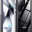 2025 New for Samsung Galaxy S24 Ultra Case Waterproof, [Built-in Camera & Screen Protector][Military Grade Shockproof][IP68 Underwater][Dustproof][Dropproof] Full Body Phone Case for S24 Ultra 6.8" (Purple/Clear)