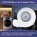 Upgraded 137552300 Blower Housing, Dryer Blower Wheel and Housing Assembly Compatible with Frigidaire, Electrolux, Kenmore Dryer Blower Wheel Housing