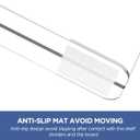 HBlife 4 Pack Closet Organizers and Storage, Clear Shelf Dividers, Vertical Purse Organizer for Closet Perfect for Sweater, Shirts, Handbags in Bedroom and Kitchen, Acrylic Bookshelf for Organization