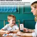 QUOKKA 1000+ Phonics Words Flash Cards for Kids Ages 4-8 – 20 Reading Stages – 260 Card Games for Kids Ages 3-5 and 6-8 – Learn to Read Games & Phonics Manipulatives for Complete Phonemic Awareness