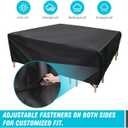 Velway Patio Furniture Cover Outdoor, Waterproof Rectangular Patio Table Chair Sofa Set Cover, 67Lx37Wx28H, All Weather Oxford Tear-Resistant Material with Zipper Carrying Bag Windproof Buckles
