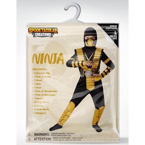 Buy Spooktacular Creations Golden Ninja Costume for Kids Large