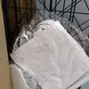 WOWLIVE Double Laundry Hamper with Lid, Rolling Laundry Basket with Wheels, 115l