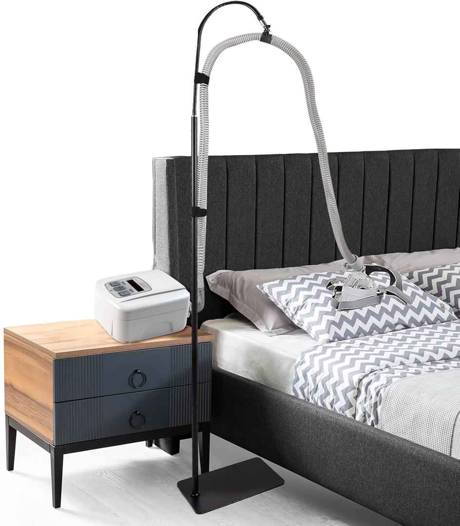 Hose Holder, Hose Hanger for Bed with Adjustable Height and Angle, Tube Holder Avoid Tangling and Prevent Blockage, Make You Sleep Better