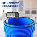 SimPure Whole House Water Filter Housing (DB20P), 20" x 4.5" Sediment Carbon Filter Universal Housing, Pre-Filtration System for Well and City Water, 1" NPT Port, Pressure Release