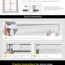 No Tools No Drill Cordless Roman Shades for Indoor Windows 100% Blackout, for Window Size 34" W 64" H White