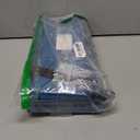 Hearth & Harbor Wrapping Paper Storage Container - Christmas Storage Bag with Interior Pockets - Gift Wrap Organizer Fits Up to 22 Rolls of 40" - Tear Proof, Blue (Medium)