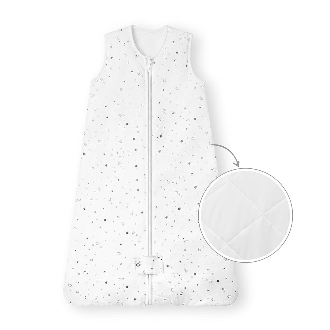 TotAha Toddler Sleep Sack 1.0 TOG, Soft Quilted Wearable Blanket Baby Sleeping Bag with 2-Way Safe Zippers for All Seasons (Greystar)