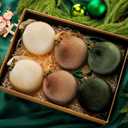 HyDren 6 Pcs Velvet Christmas Ball Ornaments 4 Inches Large Flocked Christmas Tree Hanging Ornaments Shatterproof Xmas Bulbs for Home Xmas Tree Party Decor(Beige, Light Brown, Dark Green)