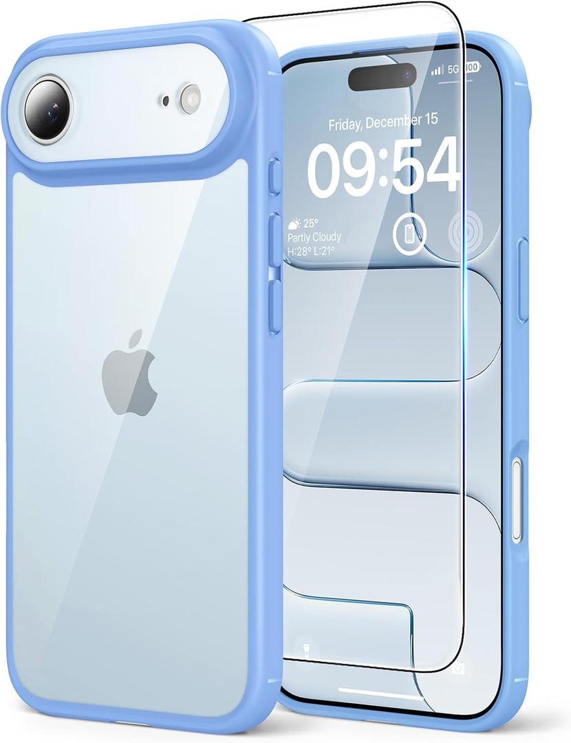 3 x TAURI for iPhone Air Case, with Screen Protector, Star Blue